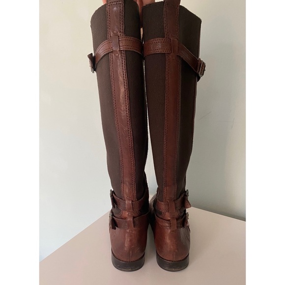 Frye Brown Leather Riding Boot 8 - Picture 4 of 4